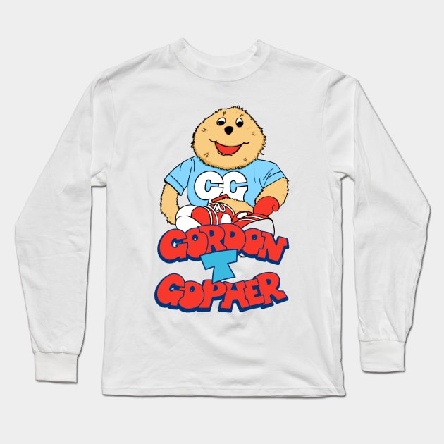 Gordon The Gopher Long Sleeve T-Shirt by Meta Cortex